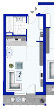 Foto - Wohnung zum Kaufen in Schöfweg 56.000,00 € 31.64 m²