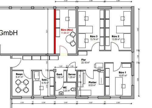 Foto - Büro in Kirchheim 1.229,00 € 98.32 m²