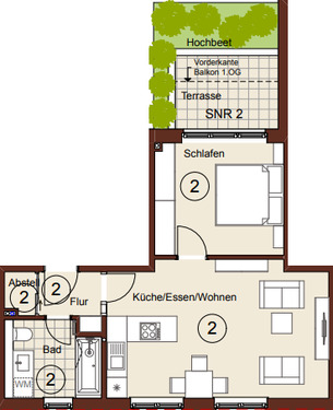 Foto - Wohnung zum Mieten in Leipzig 748,00 € 50.39 m²