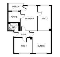 Wohnung zum Mieten in Gelsenkirchen 439,00 € 63.1 m²