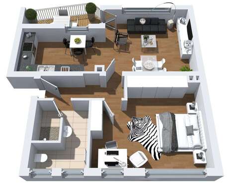 Foto - Wohnung zum Mieten in Herne 479,00 € 56.09 m²