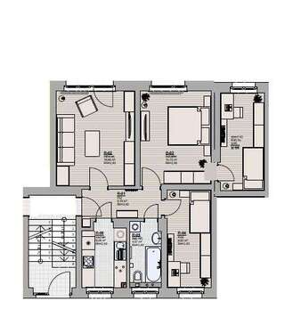 Foto - Wohnung zum Mieten in Kirchberg 450,00 € 66 m²