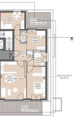 Foto - Wohnung zum Mieten in Klingenberg am Main 1.538,00 € 102.5 m²