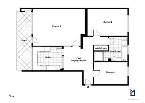 Foto - Wohnung zum Kaufen in Berlin 449.000,00 € 78 m²