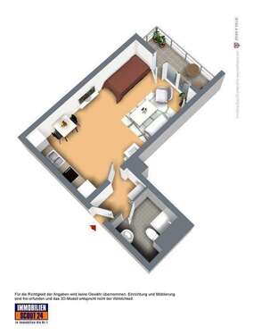 Foto - Wohnung zum Mieten in Rösrath 595,00 € 33 m²