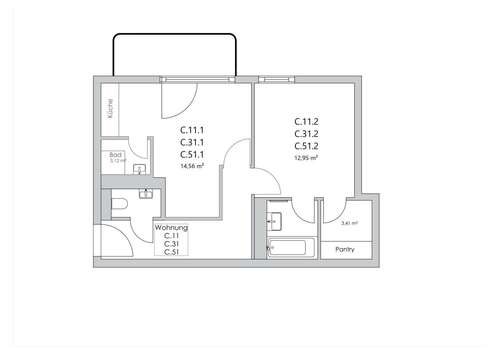 Foto - WG-Zimmer in Berlin 1.000,00 € 19 m²