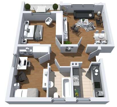 Foto - Wohnung zum Mieten in Herne 509,00 € 64 m²