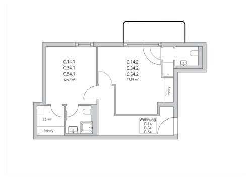 Foto - WG-Zimmer in Berlin 1.080,00 € 19 m²