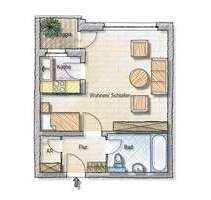 Wohnung zum Mieten in Lüneburg-Kaltenmoor 650,00 € 38.5 m²