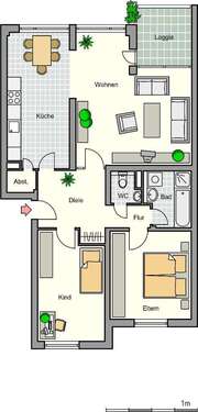 Foto - Wohnung zum Mieten in Monheim 1.029,00 € 90 m²