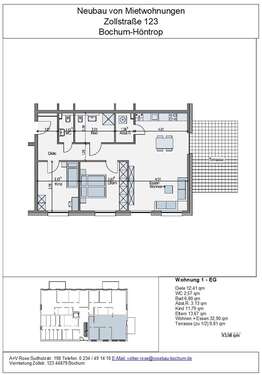 Foto - Wohnung zum Mieten in Bochum 1.535,00 € 93.07 m²