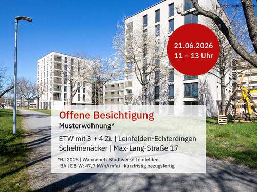 Foto - Wohnung zum Kaufen in Leinfelden-Echterdingen 497.000,00 € 73.81 m²