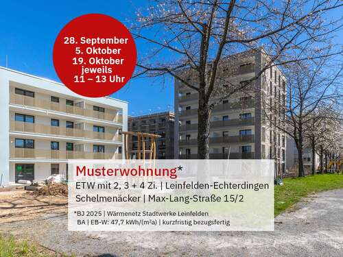 Foto - Wohnung zum Kaufen in Leinfelden-Echterdingen 537.000,00 € 86.71 m²