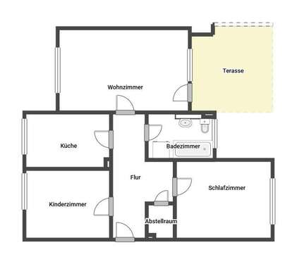 Foto - Wohnung zum Mieten in Dortmund 277,21 € 73.85 m²