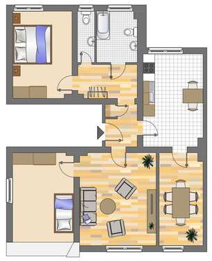 Foto - Wohnung zum Mieten in Herne 649,00 € 85 m²