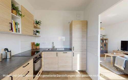 Foto - Wohnung zum Mieten in Halle 423,00 € 70.38 m²