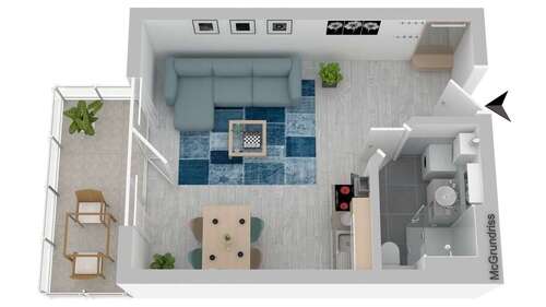 Foto - Wohnung zum Mieten in Ilmenau 270,00 € 30 m²