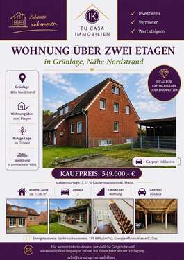 Foto - Wohnung zum Kaufen in Norderney 549.000,00 € 72 m²