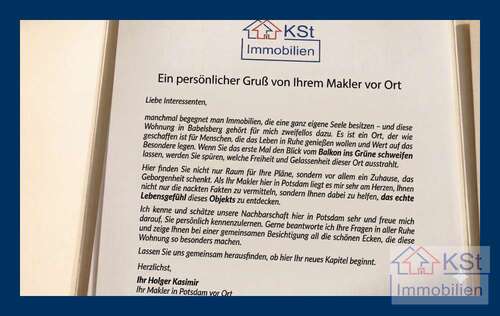 Foto - Wohnung zum Kaufen in Potsdam Babelsberg 429.000,00 € 83 m²