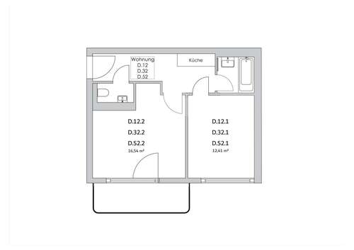 Foto - WG-Zimmer in Berlin 810,00 € 16 m²