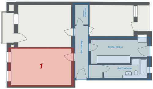 Foto - WG-Zimmer in Berlin 599,00 € 23 m²