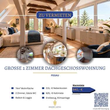 Foto - Wohnung zum Mieten in Pegau 625,00 € 73.53 m²