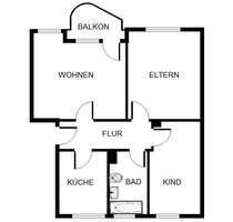 Wohnung zum Mieten in Gelsenkirchen 449,00 € 59.7 m²