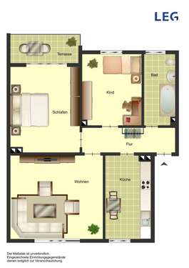 Foto - Wohnung zum Mieten in Solingen 699,00 € 71.26 m²