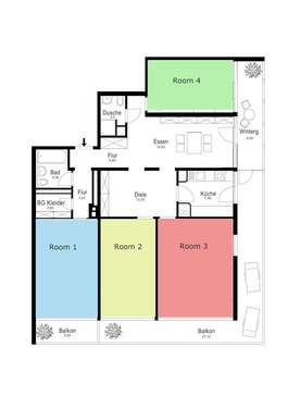 Foto - WG-Zimmer in München 1.249,00 € 21 m²
