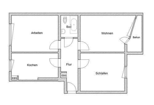 Foto - Wohnung zum Mieten in Bonn 805,00 € 80 m²