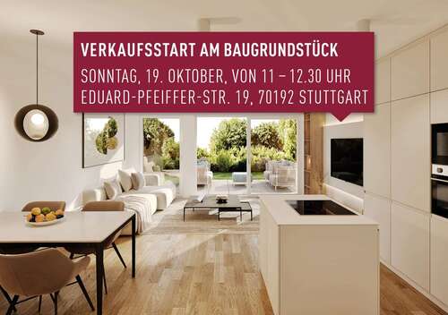 Foto - Wohnung zum Kaufen in Stuttgart Stuttgart-Nord 749.500,00 € 96 m²