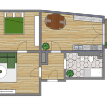 Wohnung zum Mieten in Burg 384,00 € 64 m²