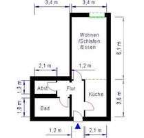 Wohnung zum Mieten in Magdeburg 276,16 € 43.15 m²