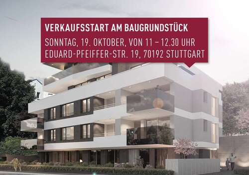Foto - Wohnung zum Kaufen in Stuttgart Stuttgart-Nord 478.500,00 € 56 m²