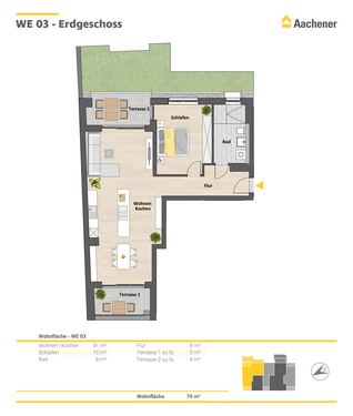 Foto - Wohnung zum Kaufen in Ehrenfeld 587.900,00 € 79 m²
