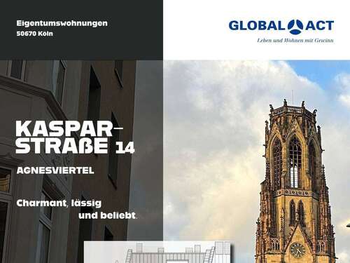 Foto - Wohnung zum Kaufen in Köln 399.900,00 € 57.71 m²