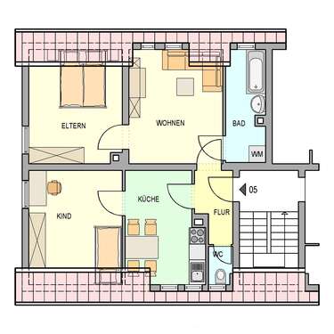 Foto - Wohnung zum Mieten in Heilbronn 415,00 € 54 m²