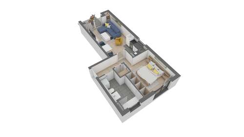 Foto - Wohnung zum Kaufen in Offenbach am Main 269.620,00 € 45.8 m²