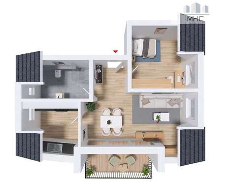 Foto - Wohnung zum Kaufen in Schwäbisch Gmünd 236.500,00 € 46.26 m²