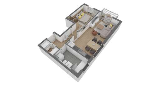 Foto - Wohnung zum Kaufen in Offenbach am Main 305.620,00 € 50.2 m²