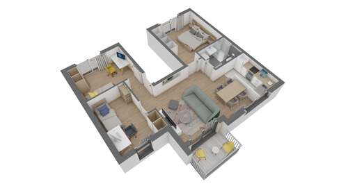 Foto - Wohnung zum Kaufen in Offenbach am Main 383.960,00 € 69.8 m²