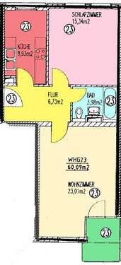 Foto - Wohnung zum Kaufen in München 390.000,00 € 60 m²