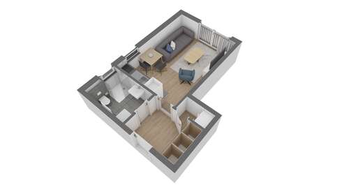 Foto - Wohnung zum Kaufen in Offenbach am Main 158.840,00 € 27.4 m²