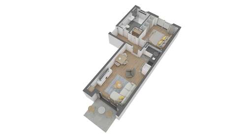 Foto - Wohnung zum Kaufen in Offenbach am Main 269.620,00 € 45.8 m²