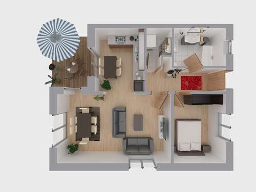 Foto - Wohnung zum Mieten in Hamburg 1.330,00 € 68.84 m²