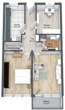 Foto - Wohnung zum Kaufen in Buchloe 311.000,00 € 73 m²