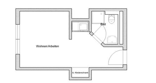Foto - Wohnung zum Mieten in Bonn 355,00 € 20 m²