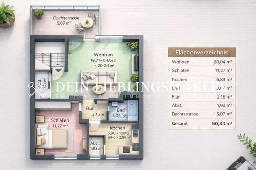 Foto - Wohnung zum Kaufen in Mönchengladbach 109.000,00 € 50 m²