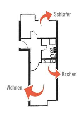 Foto - Wohnung zum Mieten in Hamm 420,00 € 36 m²