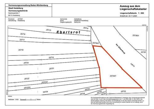 Foto - Grundstück in Heidelberg 25.000,00 € 870 m²